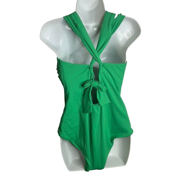 Becca $158 Plus Size Strappy One Piece Swimsuit Green Size 2X - Picture 3 of 7